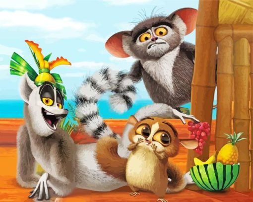 All Hail King Julien Diamond Painting