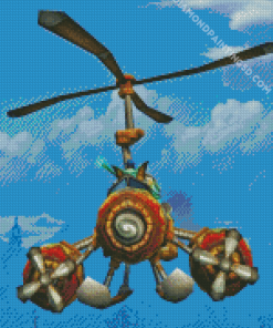 Anime Gyrocopter Diamond Painting