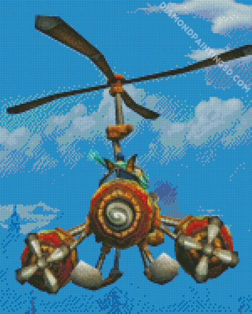 Anime Gyrocopter Diamond Painting