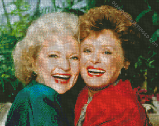 Betty White And Rue Mcclanahan Diamond Painting