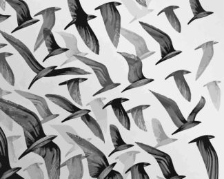 Birds Flock Art Diamond Painting