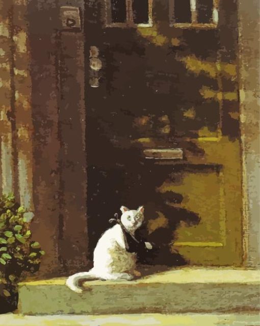 Broken Arm Cat By Michael Sowa Diamond Painting