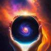 Cool The Universe In Hands Diamond Painting