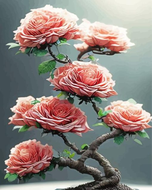 Flowers Tree Diamond Painting