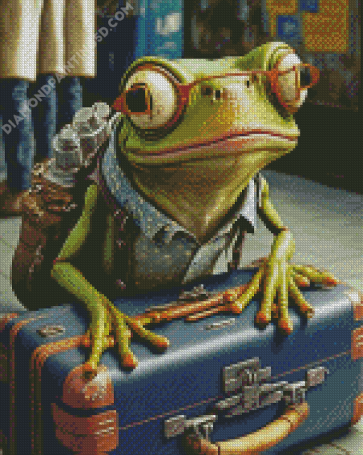 Frog Traveler Diamond Painting