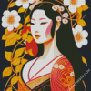 Japanese Lady Diamond Painting