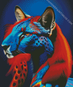 Peacock Cheetah Diamond Painting