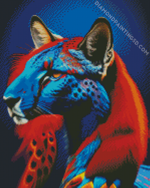 Peacock Cheetah Diamond Painting