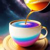 Purple Galaxy Coffee Diamond Painting