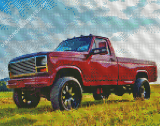 Red Powerstroke Diamond Painting