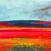 Red Field Landscape Kurt Jackson Diamond Painting