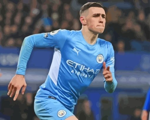 The Footballer Phil Foden Diamond Painting