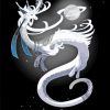 White Dragon And Moon Diamond Painting