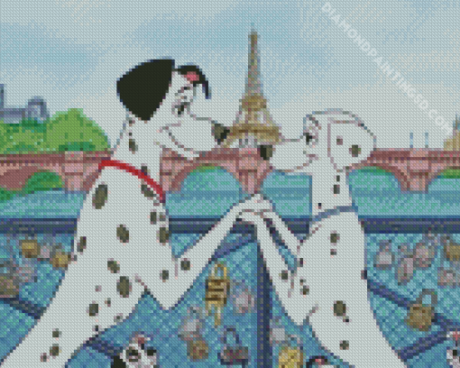 101 Dalmatians Paris Diamond Painting