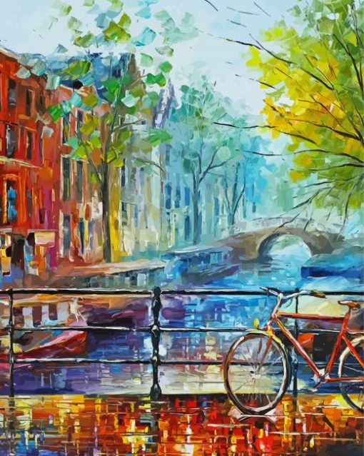 Amsterdam Bicycle Diamond Painting