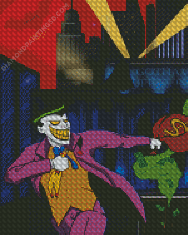 Animated Joker Running Diamond Painting