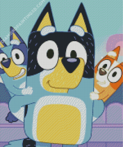 Bandit Bingo Bluey Diamond Painting