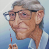Bill Gates Caricature Diamond Painting