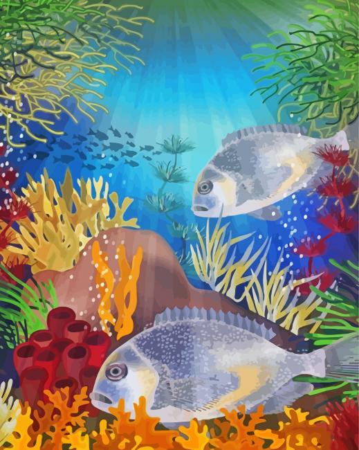 Bream Fish Underwater Diamond Painting