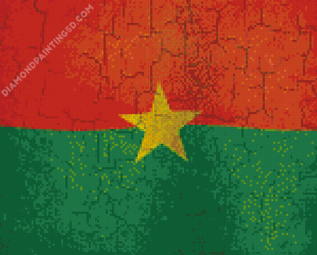 Burkina Faso Flag Diamond Painting