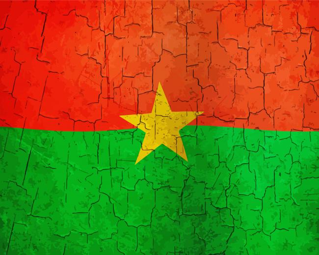 Burkina Faso Flag Diamond Painting