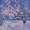 Central Park New York In Winter Diamond Painting