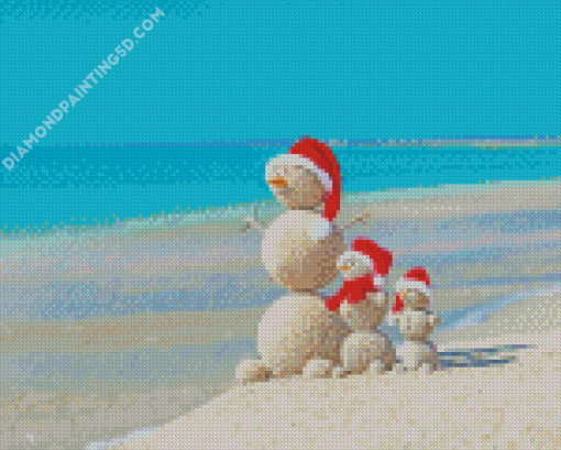 Christmas Beach Diamond Painting