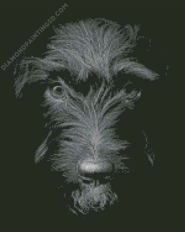 Close up Patterdale Terrier Dog Diamond Painting