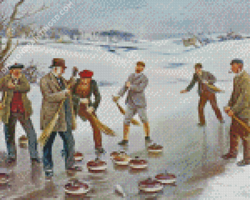 Curling Game Diamond Painting