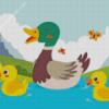 Ducks Swimming Art Diamond Painting
