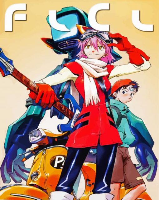 FLCL Vintage Anime Diamond Painting