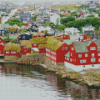 Faroes Island Buildings Diamond Painting