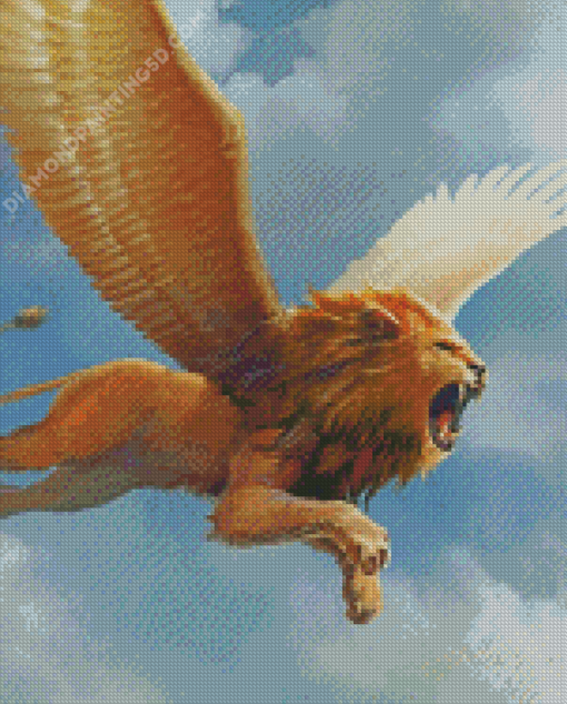 Flying Lion Diamond Painting