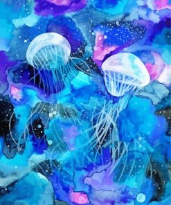 Galaxy Jellyfish Diamond Painting