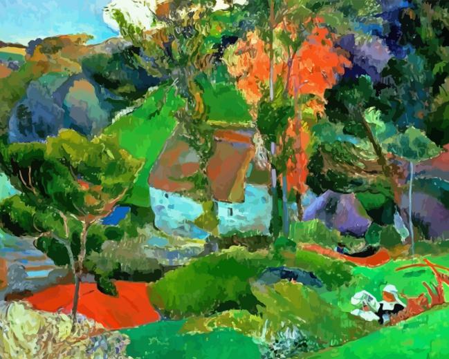 Gauguin Landscape at Pont Aven Diamond Painting