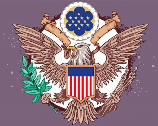 Gret Seal Of USA Symbol Diamond Painting