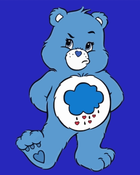 Grumpy Bear In Care Bears Diamond Painting