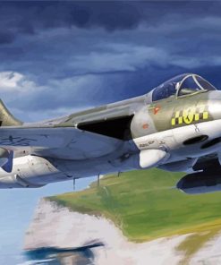 Hawker Hunter Art Diamond Painting