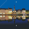 Honfleur Reflection At Night Diamond Painting