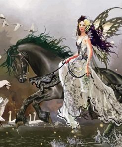 Horse And Fairy Diamond Painting