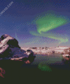 Icelandic Light Scene Diamond Painting