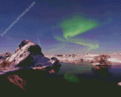 Icelandic Light Scene Diamond Painting