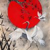 Japanese Red Crowned Crane Diamond Painting