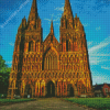 Lichfield Cathedral At Sunset Diamond Painting