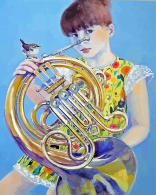 Little Horn Player Diamond Painting