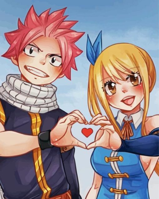 Lucy And Natsu Anime Diamond Painting