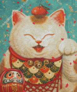 Maneki Neko The Lucky Cat Diamond Painting