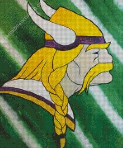 Minnesota Vikings Logo Art Diamond Painting