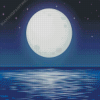 Moon Over Ocean Diamond Painting