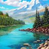 Mountains River Landscape Diamond Painting